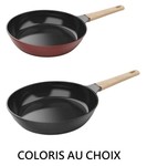 L'incroyable po�le 28 cm Cookut compatible tous feux : rouge passion ou noir graphite