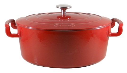 Cocotte fonte rouge/blanc 6.5L Sitrabella Sitram 