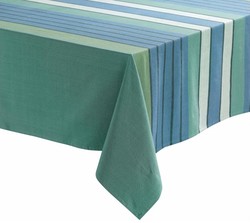 Nappe recycle raye paon / verte Yuna 170 x 250 cm Winkler