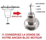 Bloc moteur + couteau + joints + carte + connecteur  pour blender Moulinex Easy Soup LM841110/870