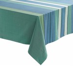 Nappe recycle raye paon / verte Yuna 170 x 250 cm Winkler