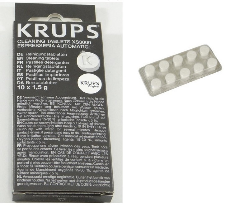 Krups pastilles de nettoyage pour cafetière XS3000