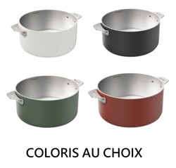 La Merveilleuse casserole inox 20 cm Cookut compatible tous feux - coloris au choix