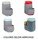 Distributeur de savon avec porte ponge de marque Bonjour-Bonjour - coloris selon arrivage