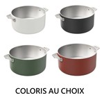 La Merveilleuse casserole inox 20 cm Cookut compatible tous feux - coloris au choix