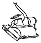 Moteur de brosse + carter pour aspirateur robot Rowenta Explorer Serie 220 - 240