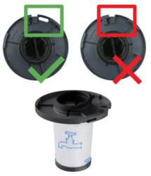 Sparateur gris pour aspirateur Rowenta X-FORCE FLEX 11.60