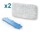 Lot de 2 serpillires en microfibres pour brosse Aqua Slim pour aspirateur balai Rowenta RH2079WO