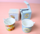Pots  glace avec cuillre - ICE CREAM - porcelaine