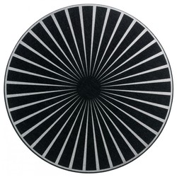 Set de table rond noir / argent feutre Raini 40 cm Winkler