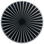 Set de table rond noir / argent feutre Raini 40 cm Winkler