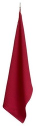 Torchon nid d'abeille rouge rubis Mumba 50 x 70 cm Winkler