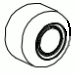Roue arrire de la brosse pour aspirateur laveur RollySteam WDEU Polti