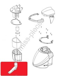 tube coud pour aspiro vapeur Polti Lecoaspira AS700 PVEU0014