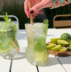 Kit meilleurs  verre  mojito avec pilons individuels de marque Cookut