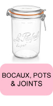 Bocaux, pots à confiture et joints