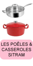 Casseroles, cocottes et poêles de marque Sitram