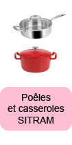 Poêles, casseroles et cocottes de marque SITRAM