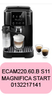 Pièces détachées et accessoires pour robot café Delonghi Magnifica Start ECAM220.60.B S11