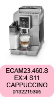Pièces détachées pour robot café Delonghi ECAM23.460.S EX:4 S11 0132215395