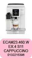 Pièces détachées pour robot café Delonghi ECAM23.460.W EX:4 S11 0132215396