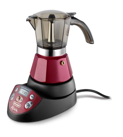 Cafetiere italienne moka electrique alicia delonghi emk42 red