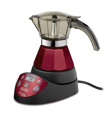 Cafetiere italienne moka electrique alicia delonghi emke21 red