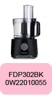 Robot de cuisine multifonction Kenwood (noir) FDP302BK