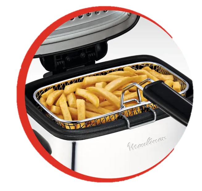 Cuisson des frites parfaites dans une friteuse électrique Moulinex