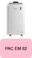 Pièces détachées climatiseur PAC EM 82 Delonghi
