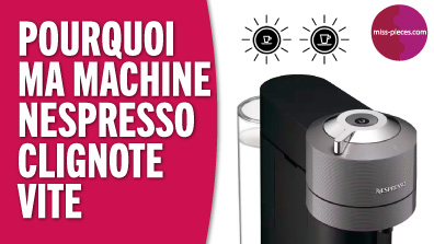 Pourquoi ma machine à café Nespresso clignote rapidement ? - solution