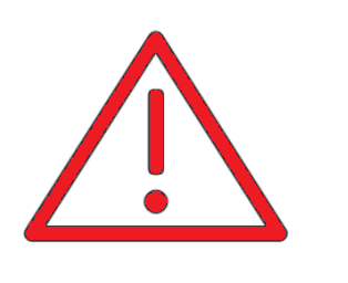Voyant d'alarme Delonghi en forme de triangle rouge