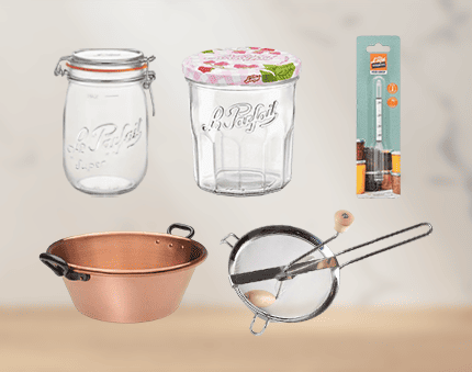banni&egrave;re ustensiles confiture et conserves