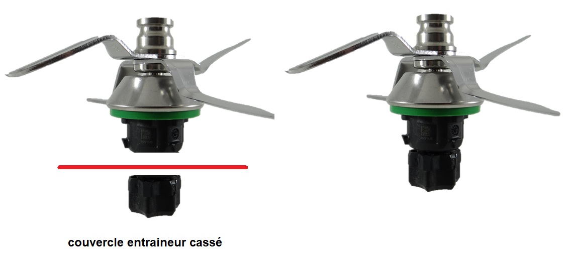 Couvercle de lame de rechange et éplucheur compatible avec Vorwerk Thermomix  TM6 Tm5 Tm31 en acier inoxydable Fo