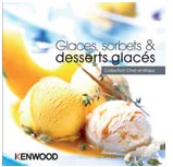 Livre de recettes glaces, sorbets et desserts glacés kenwood
