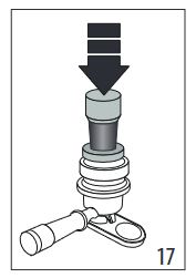 Schéma de la notice : comment se servir du tapis de tassage pour expresso Specialista Delonghi EC9255