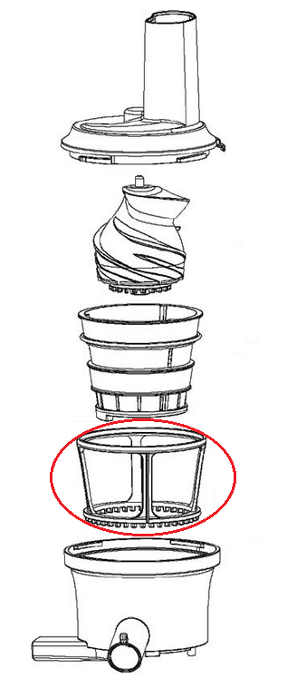 Balai rotatif pour extracteur de jus Kenwood