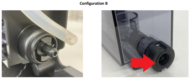 Configuration b réservoir Delonghi
