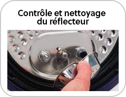 controle du reflecteur