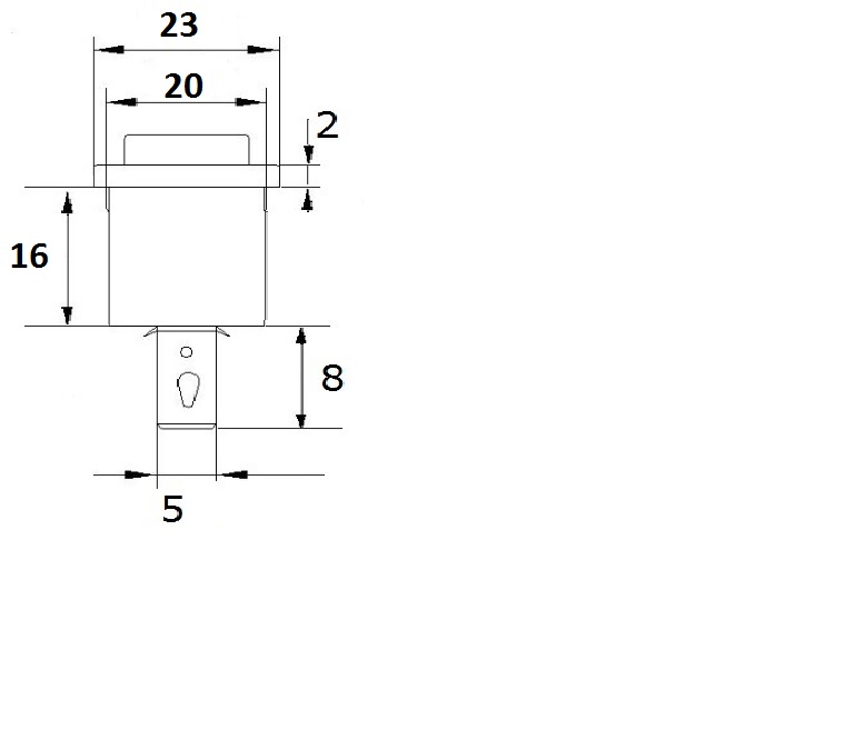 dimensions interrupteur polti 2 positions a bascule 2 cosses 10a