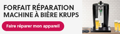 Forfait réparation pour machine à bière Krups