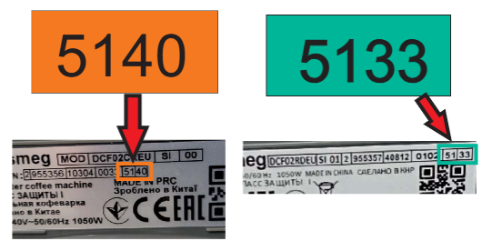 numéro de série smeg dcf