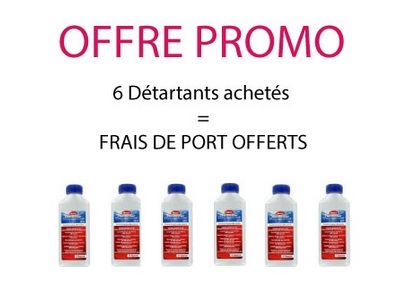 offre promotionnelle lot de 6 détartrant saeco pour 5 détartrants achetés