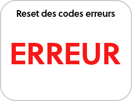 Reset des codes erreurs